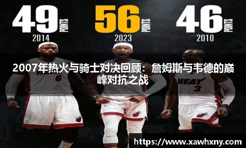 2007年热火与骑士对决回顾：詹姆斯与韦德的巅峰对抗之战
